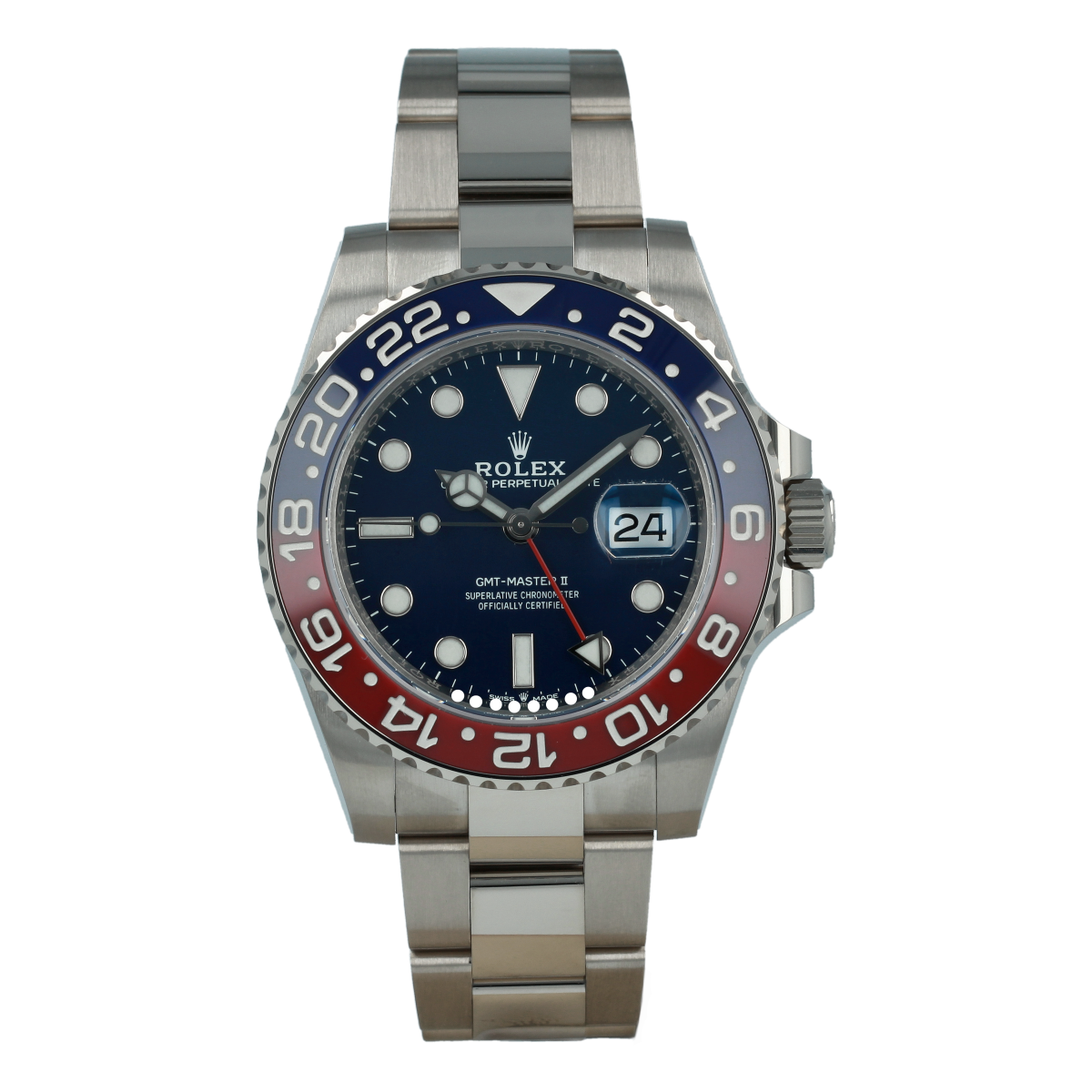 Rolex Pepsi GMT-Master II (Discontinued) 40mm Red/Blue (Mint)
